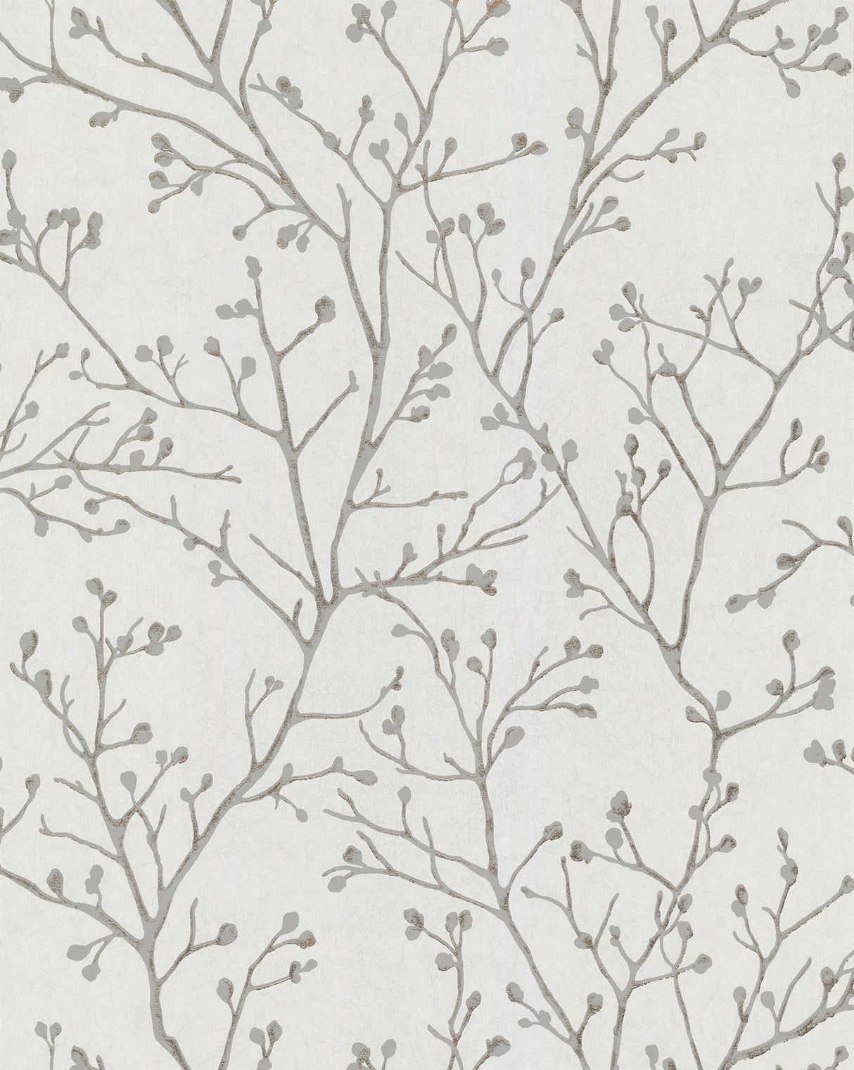 A-Street Prints Koura Silver Branches Wallpaper