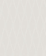 A-Street Prints Tetsu Silver Ogee Wave Wallpaper