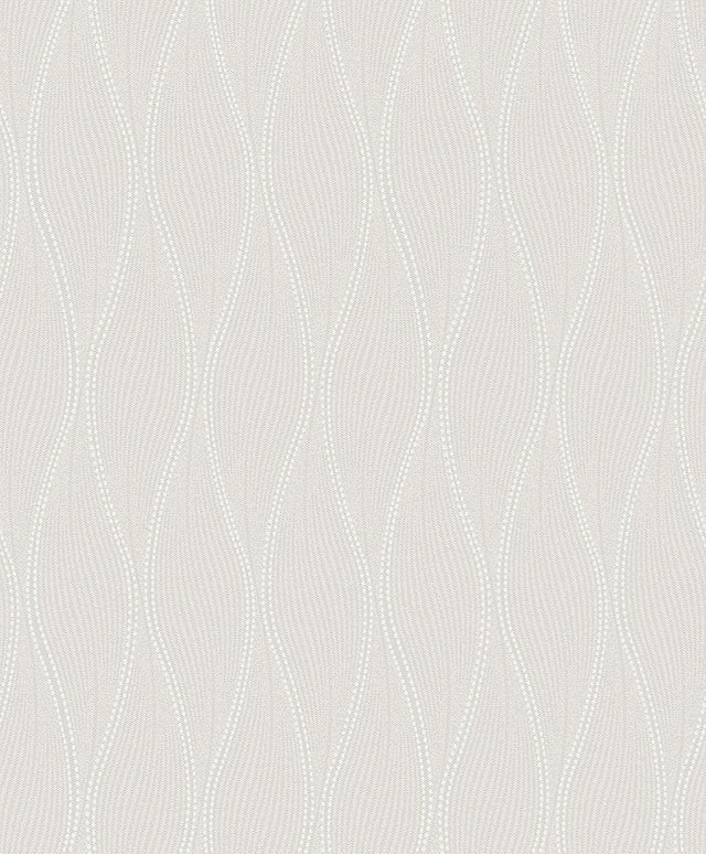 A-Street Prints Tetsu Silver Ogee Wave Wallpaper