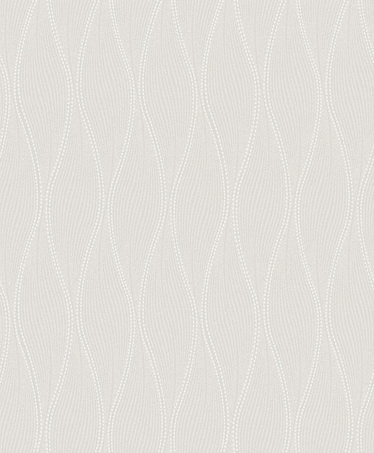 A-Street Prints Tetsu Ogee Wave Silver Wallpaper