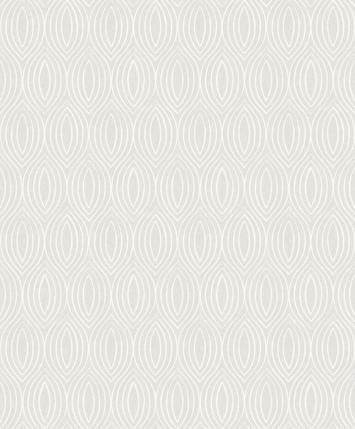 A-Street Prints Rino Silver Ogee Wallpaper