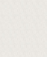 A-Street Prints Rino Silver Ogee Wallpaper