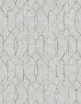 A-Street Prints Ziva Platinum Metallic Trellis Wallpaper