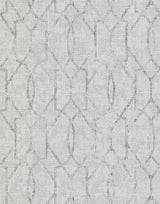 A-Street Prints Ziva Metallic Trellis Platinum Wallpaper