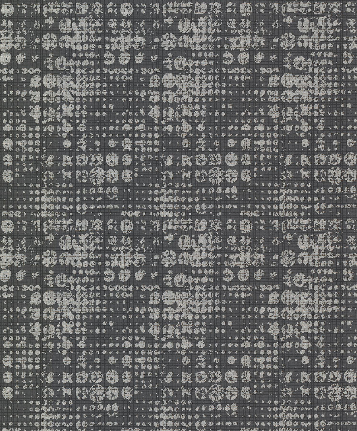 A-Street Prints Celeste Silver Circle Grid Wallpaper