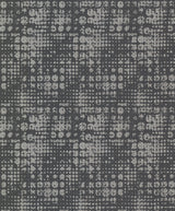 A-Street Prints Celeste Silver Circle Grid Wallpaper