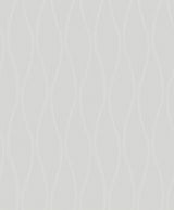 A-Street Prints Tetsu Pewter Ogee Wave Wallpaper