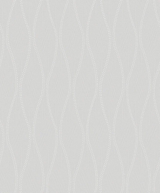 A-Street Prints Tetsu Pewter Ogee Wave Wallpaper