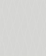 A-Street Prints Tetsu Ogee Wave Pewter Wallpaper