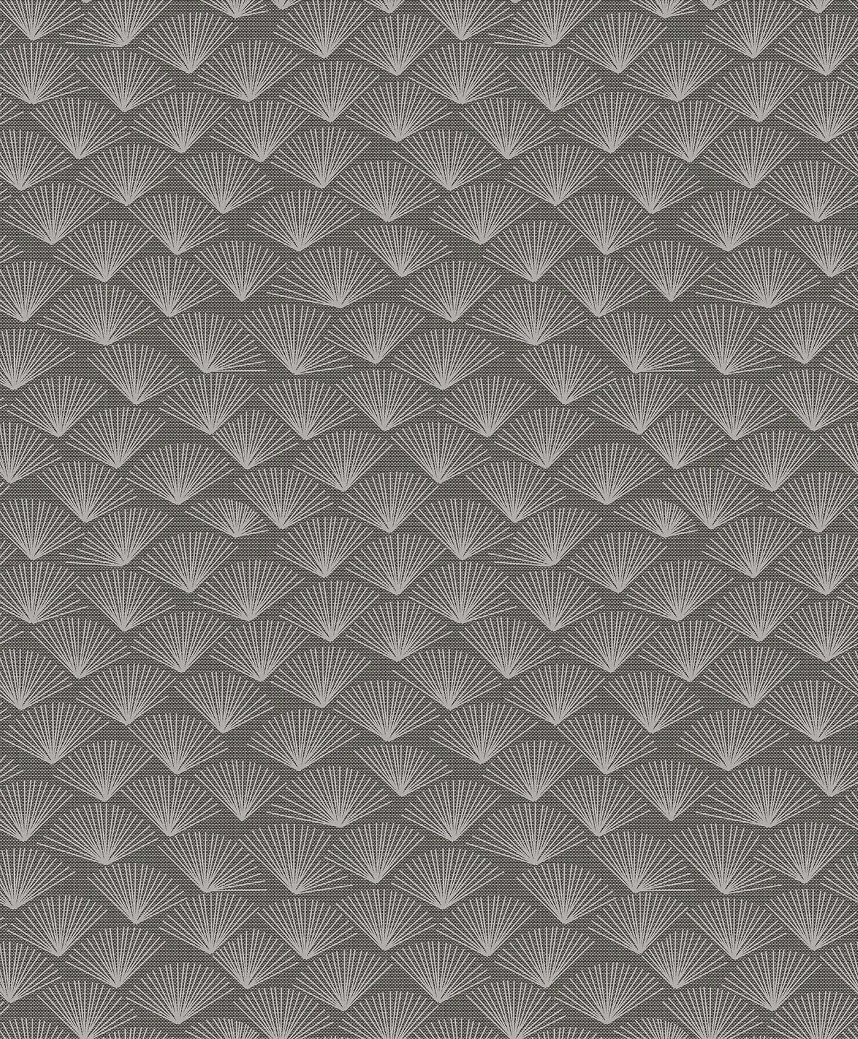 A-Street Prints Asteria Charcoal Fan Wallpaper