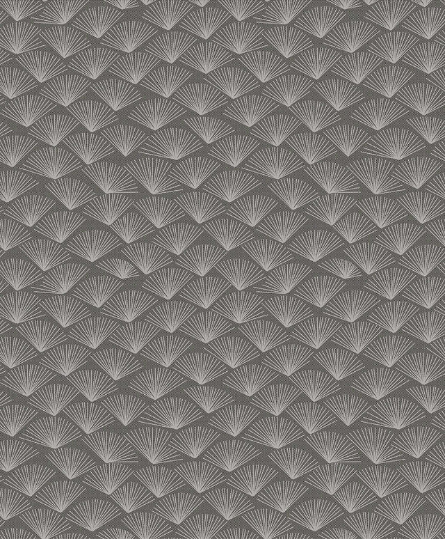 A-Street Prints Asteria Charcoal Fan Wallpaper