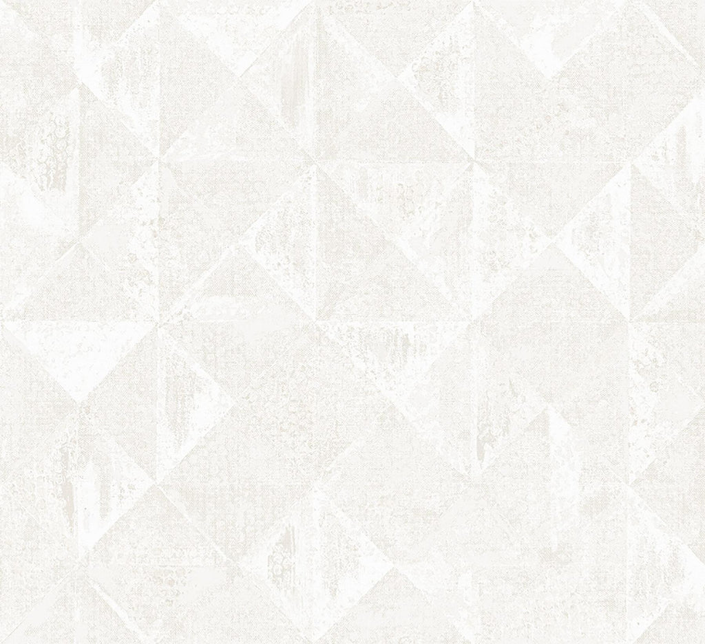 A-Street Prints Demir Dove Distressed Geometric Wallpaper