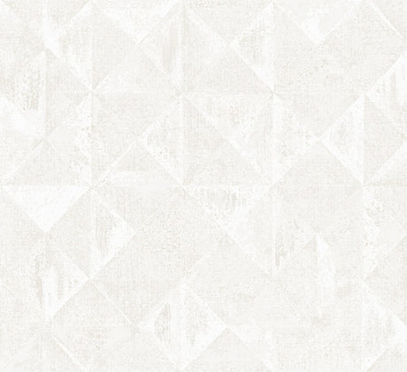 A-Street Prints Demir Distressed Geometric Dove Wallpaper