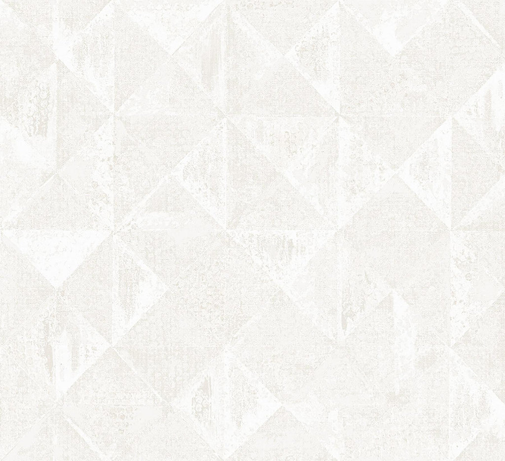 A-Street Prints Demir Distressed Geometric Dove Wallpaper