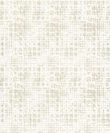 A-Street Prints Celeste Platinum Circle Grid Wallpaper