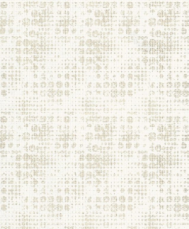 A-Street Prints Celeste Platinum Circle Grid Wallpaper