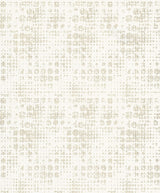 A-Street Prints Celeste Circle Grid Platinum Wallpaper