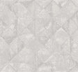 A-Street Prints Demir Grey Distressed Geometric Wallpaper