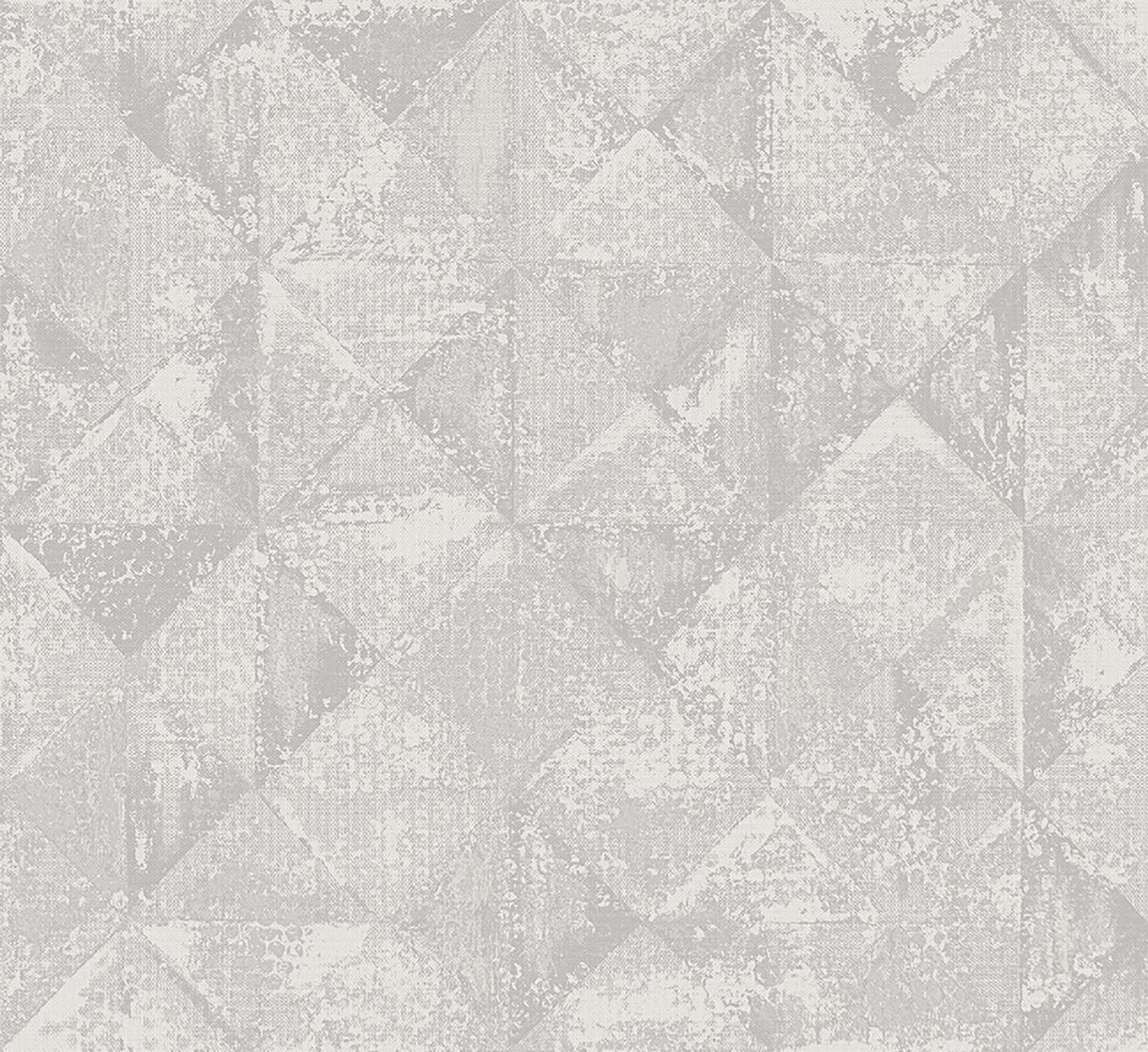 A-Street Prints Demir Grey Distressed Geometric Wallpaper
