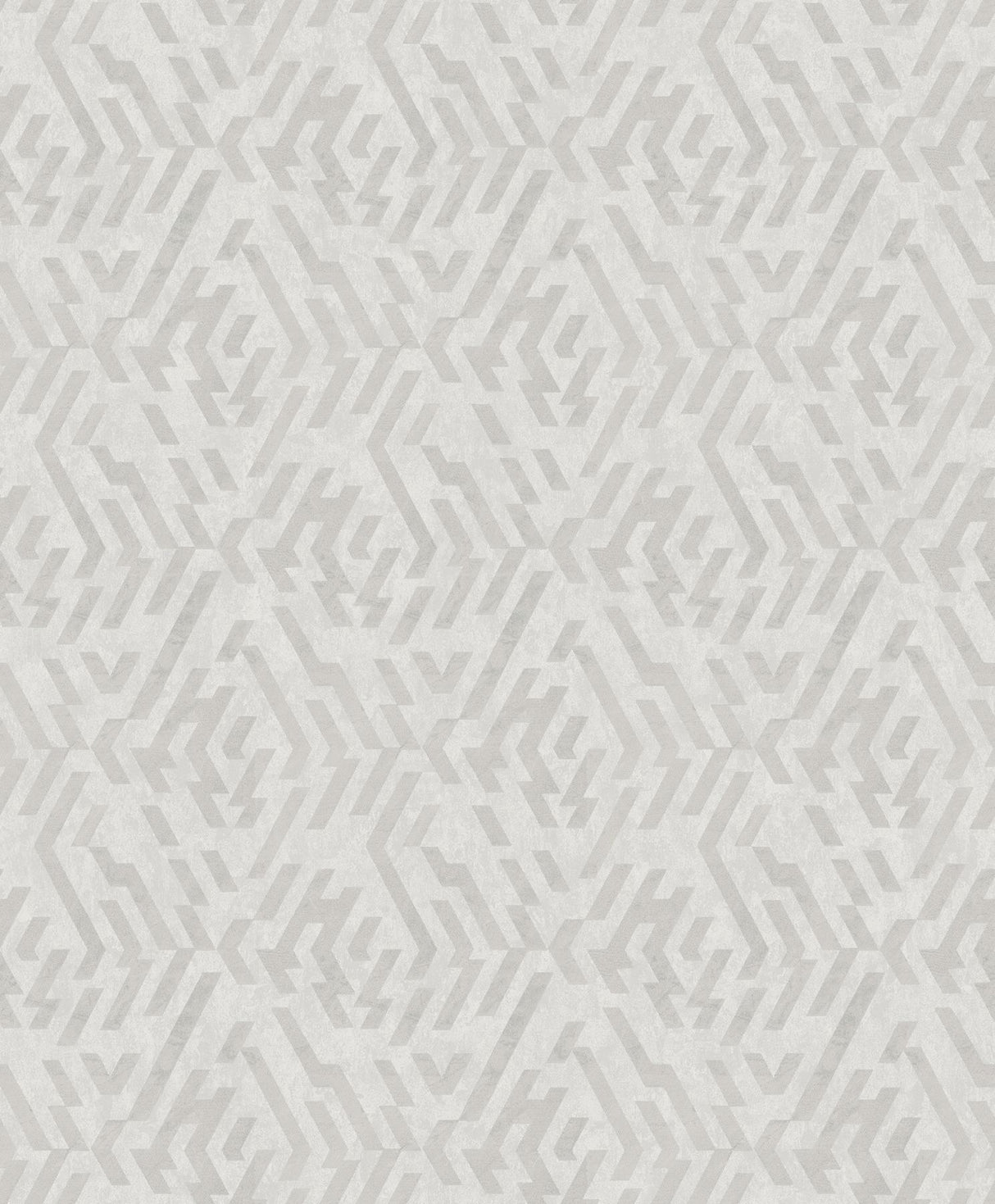 A-Street Prints Kila Platinum Geometric Wallpaper