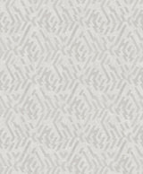 A-Street Prints Kila Platinum Geometric Wallpaper