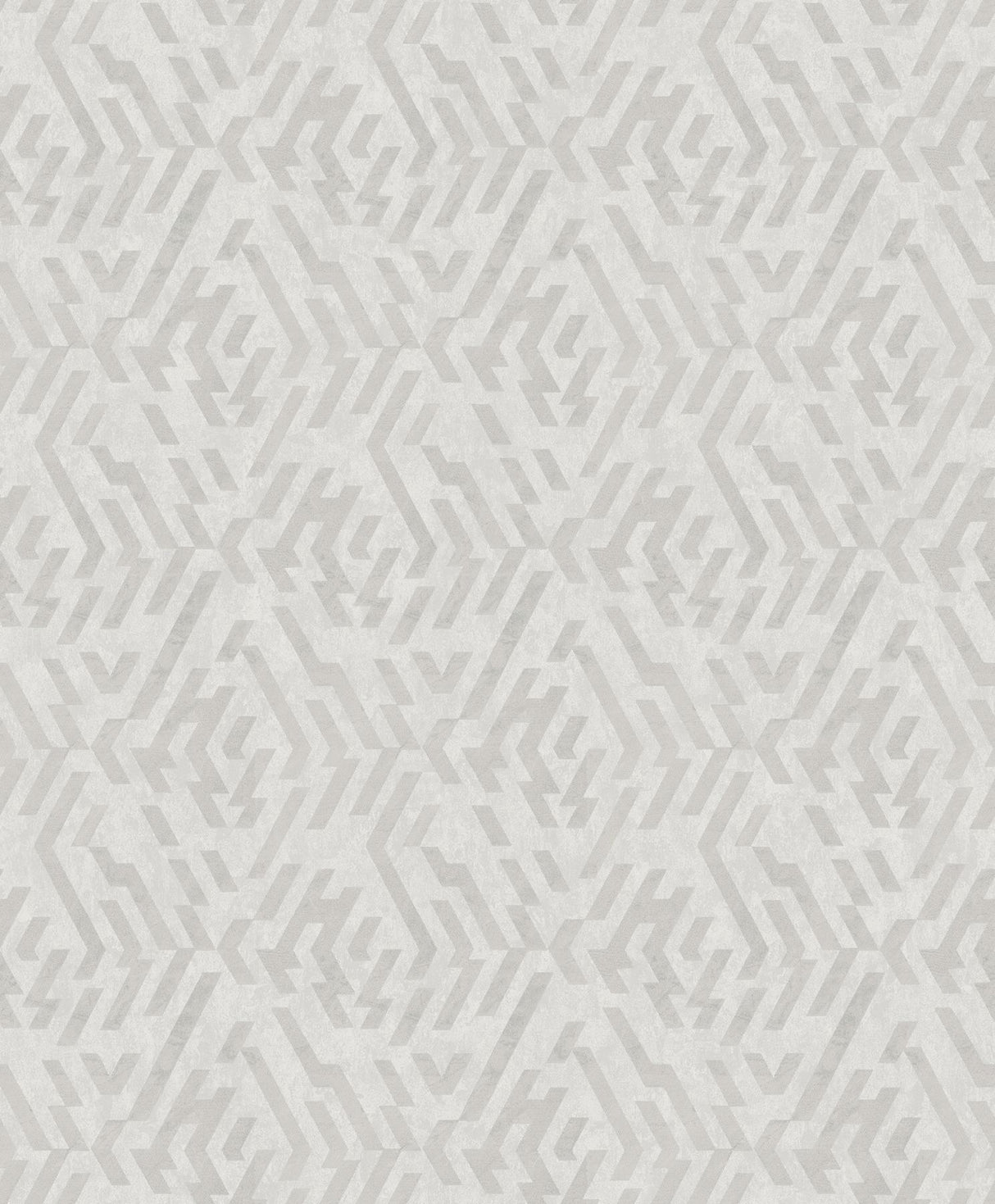 A-Street Prints Kila Geometric Platinum Wallpaper