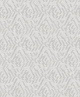 A-Street Prints Kila Geometric Platinum Wallpaper