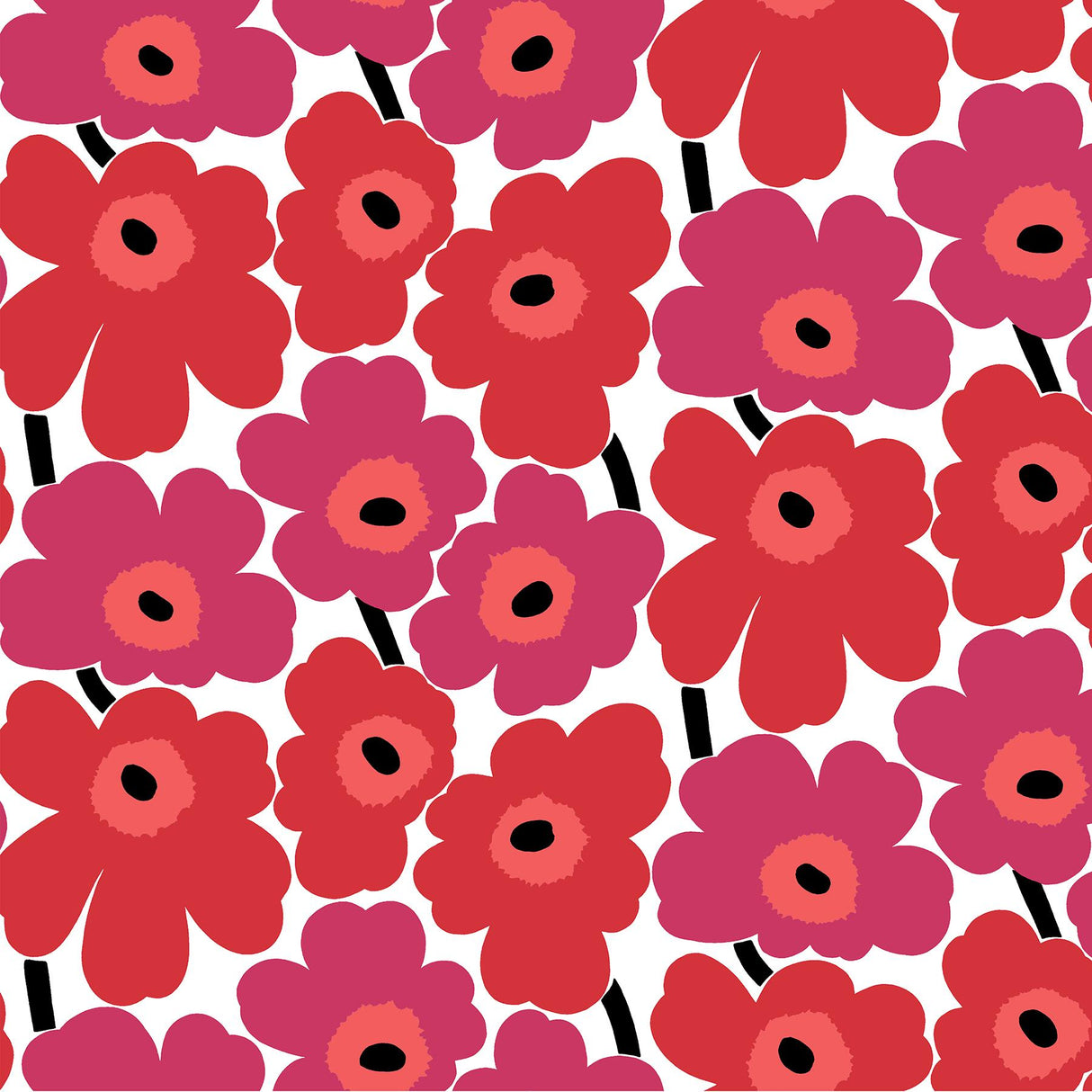 Brewster Home Fashions Pieni Unikko Peel & Stick Red Wallpaper