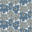Brewster Home Fashions Grey Pieni Unikko Peel & Stick Wallpaper