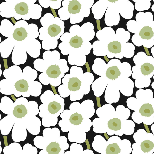 Brewster Home Fashions Black Pieni Unikko Peel & Stick Wallpaper
