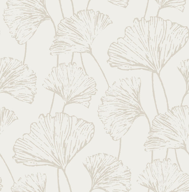 Brewster Home Fashions Silver Hikarigaoka Peel & Stick Wallpaper