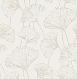 Brewster Home Fashions Hikarigaoka Peel & Stick Silver Wallpaper
