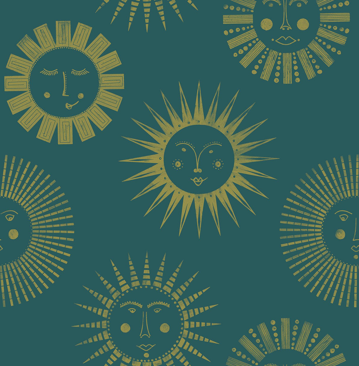 Brewster Home Fashions Konark Peel & Stick Teal Wallpaper