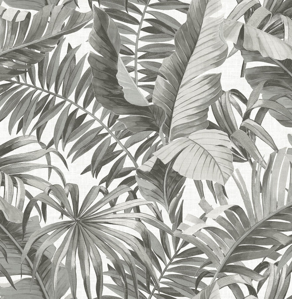 Brewster Home Fashions Maui Peel & Stick Black & White Wallpaper