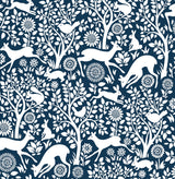 Brewster Home Fashions Merriment Peel & Stick Navy Wallpaper