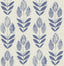 Brewster Home Fashions Blue Folk Tulip Peel & Stick Wallpaper