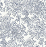 Brewster Home Fashions Blue Sudbury Peel & Stick Wallpaper