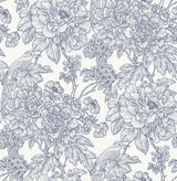 Brewster Home Fashions Sudbury Peel & Stick Blue Wallpaper