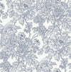 Brewster Home Fashions Blue Sudbury Peel & Stick Wallpaper