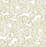 Brewster Home Fashions Cream Merriment Peel & Stick Wallpaper