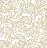 Brewster Home Fashions Merriment Peel & Stick Cream Wallpaper