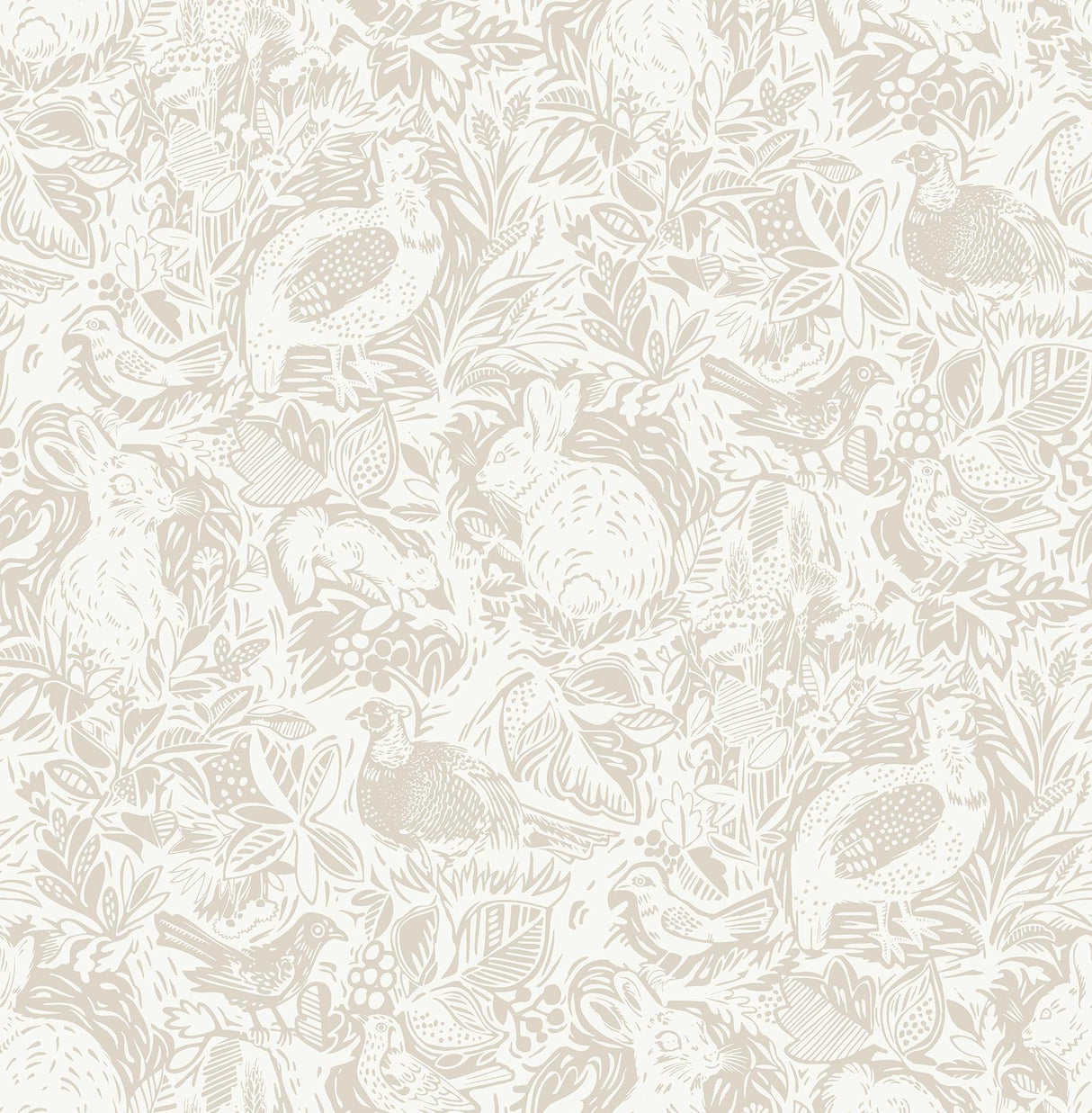 Brewster Home Fashions Terrene Peel & Stick Cream Wallpaper