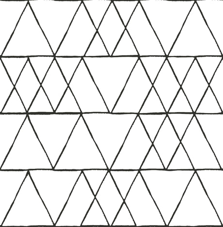 Brewster Home Fashions Black Harris Peel & Stick Wallpaper