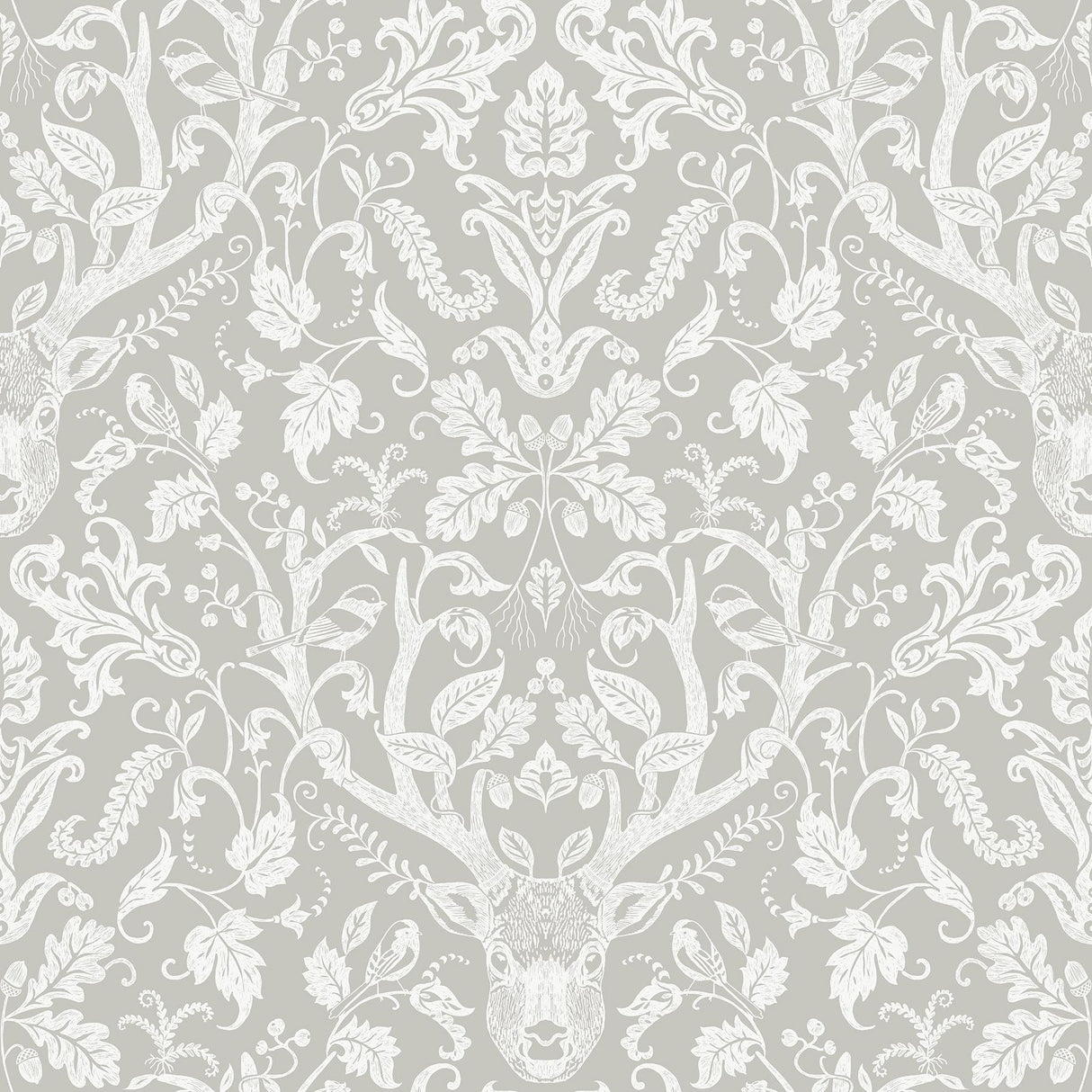 Brewster Home Fashions Taupe Escape to the Forest Peel & Stick Wallpaper