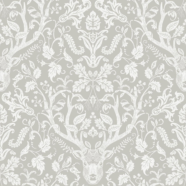 Brewster Home Fashions Taupe Escape to the Forest Peel & Stick Wallpaper
