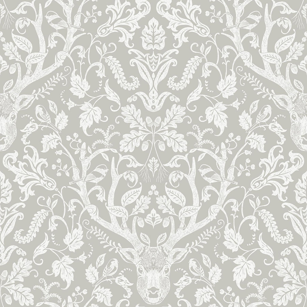 Brewster Home Fashions Taupe Escape to the Forest Peel & Stick Wallpaper