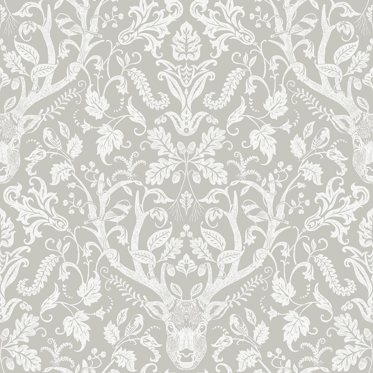 Brewster Home Fashions Escape to the Forest Peel & Stick Taupe Wallpaper