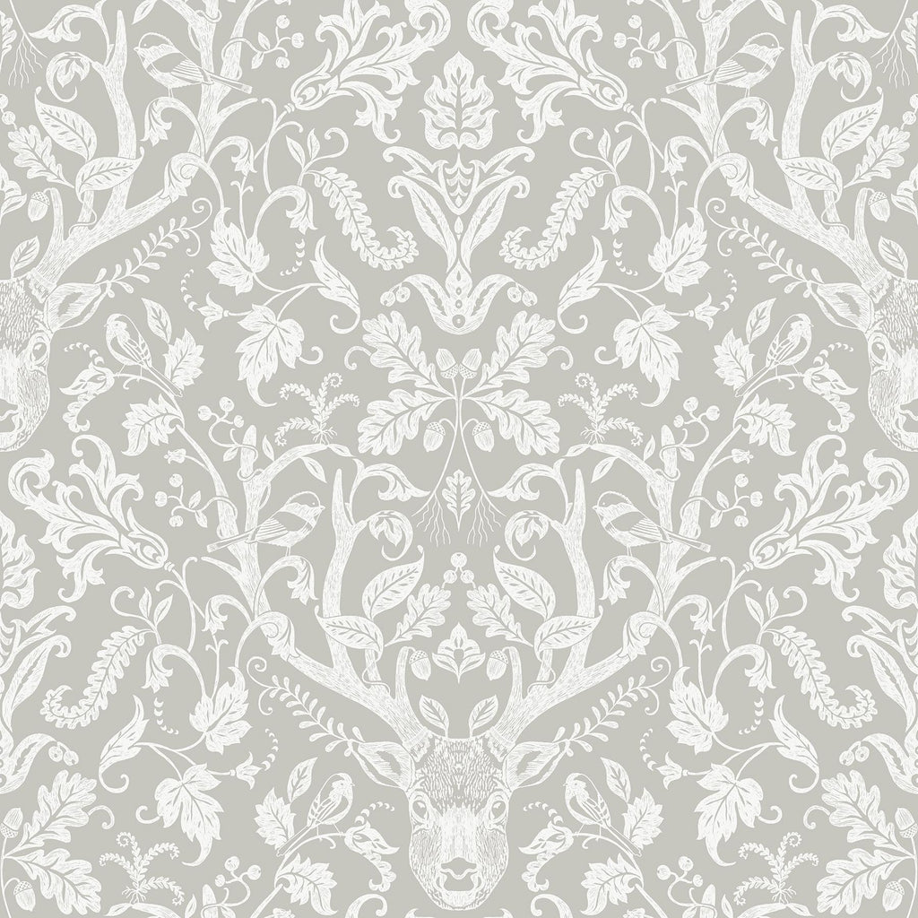Brewster Home Fashions Escape to the Forest Peel & Stick Taupe Wallpaper