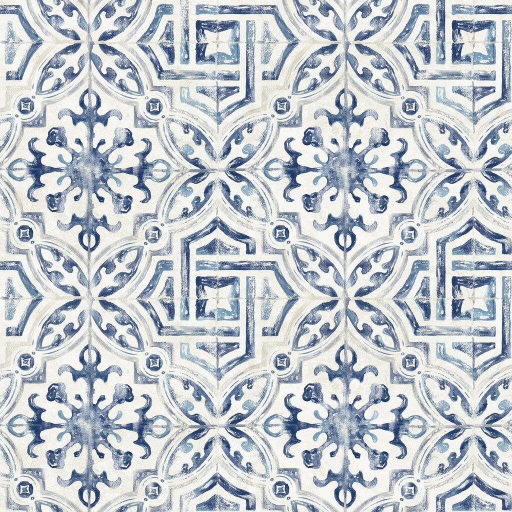 Brewster Home Fashions Blue Landondale Peel & Stick Wallpaper