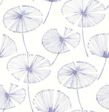 Brewster Home Fashions Periwinkle Aya Flower Peel & Stick Wallpaper